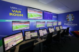 The Euro 2024 VAR room in Leipzig, Germany