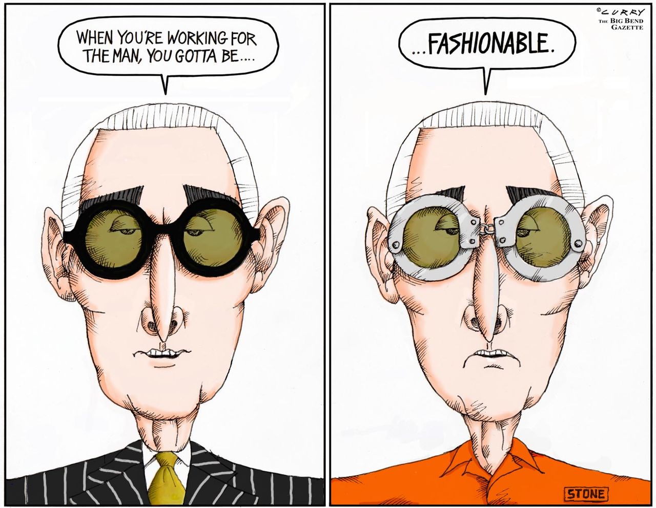 Political&amp;amp;nbsp;Cartoon&amp;amp;nbsp;U.S.&amp;amp;nbsp;Roger Stone Mueller Russia Investigation Collusion Trump