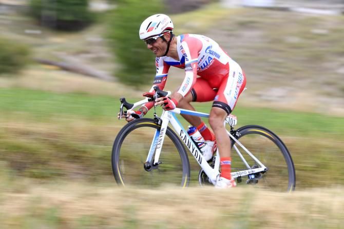Joaquim Rodriguez (Katusha) surely wishes that every time trial he does would contain a pair of category two climbs as the Spaniard finished third on the day