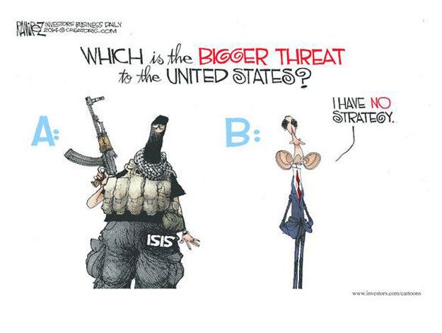 Obama cartoon world ISIS