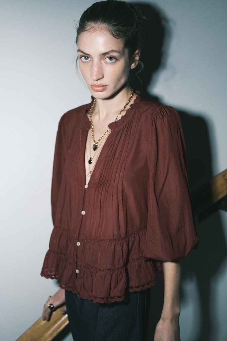 Pintucked Blouse