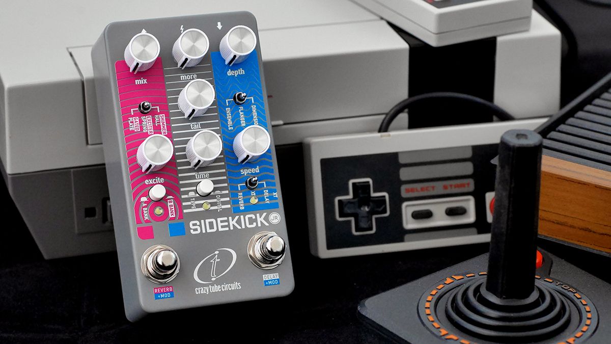 The only all-in-one reverb, modulation and delay pedal you’ll ever need for ‘80s guitar tones? Crazy Tube Circuits debuts upgraded Sidekick Jr.