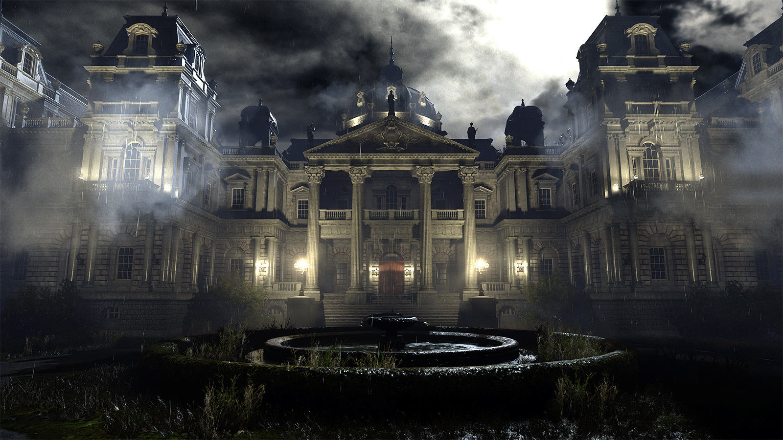 Zombies in a Resident Evil game