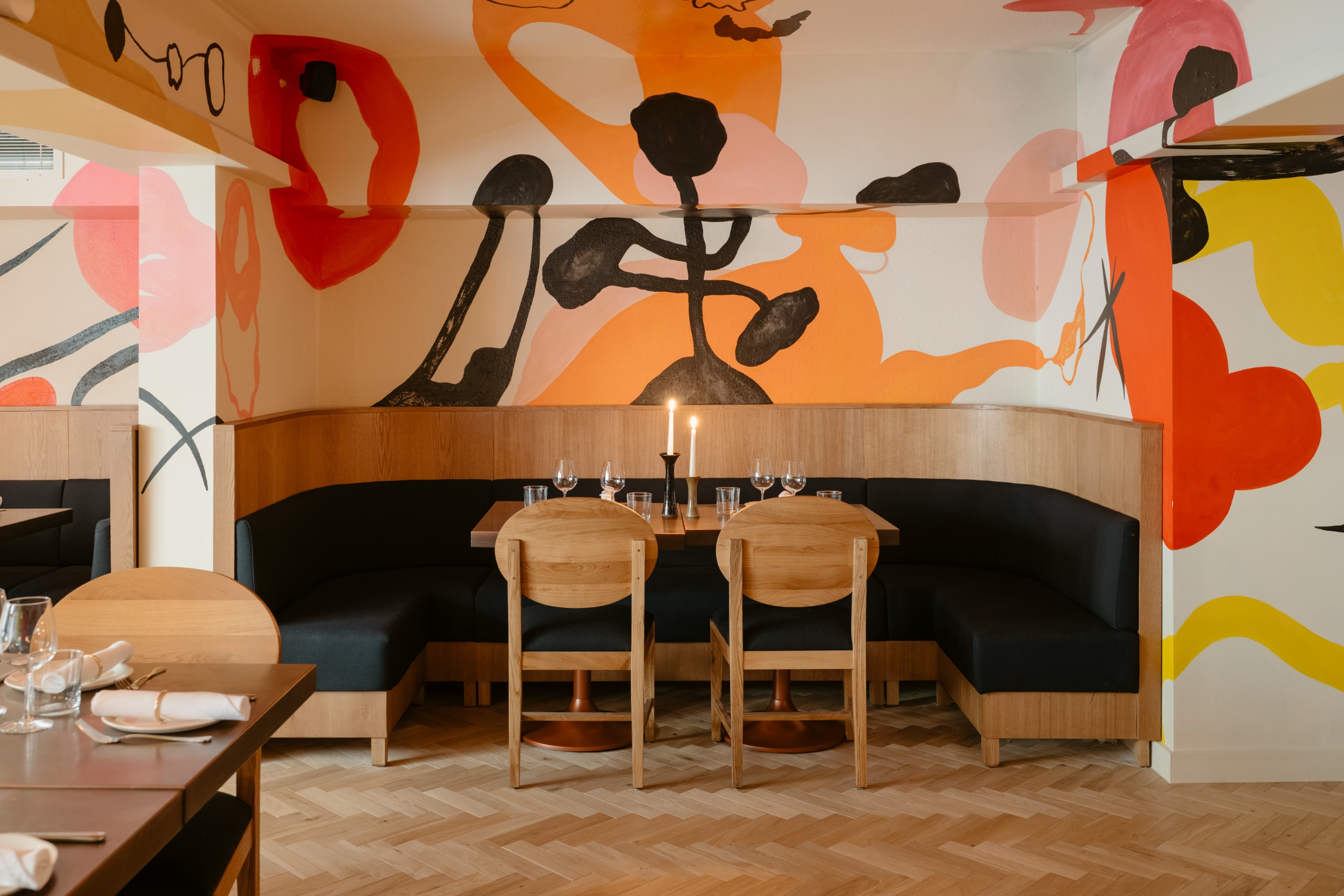 Vibrant interiors of the new Ottolenghi Edinburgh restaurant