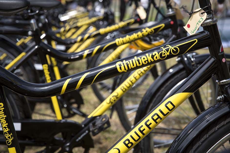 The Qhubeka Buffalo bikes