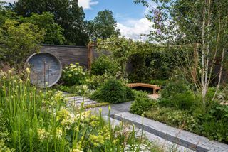 A place to meet again garden by Mike Long at Hampton court palace garden festival 2021