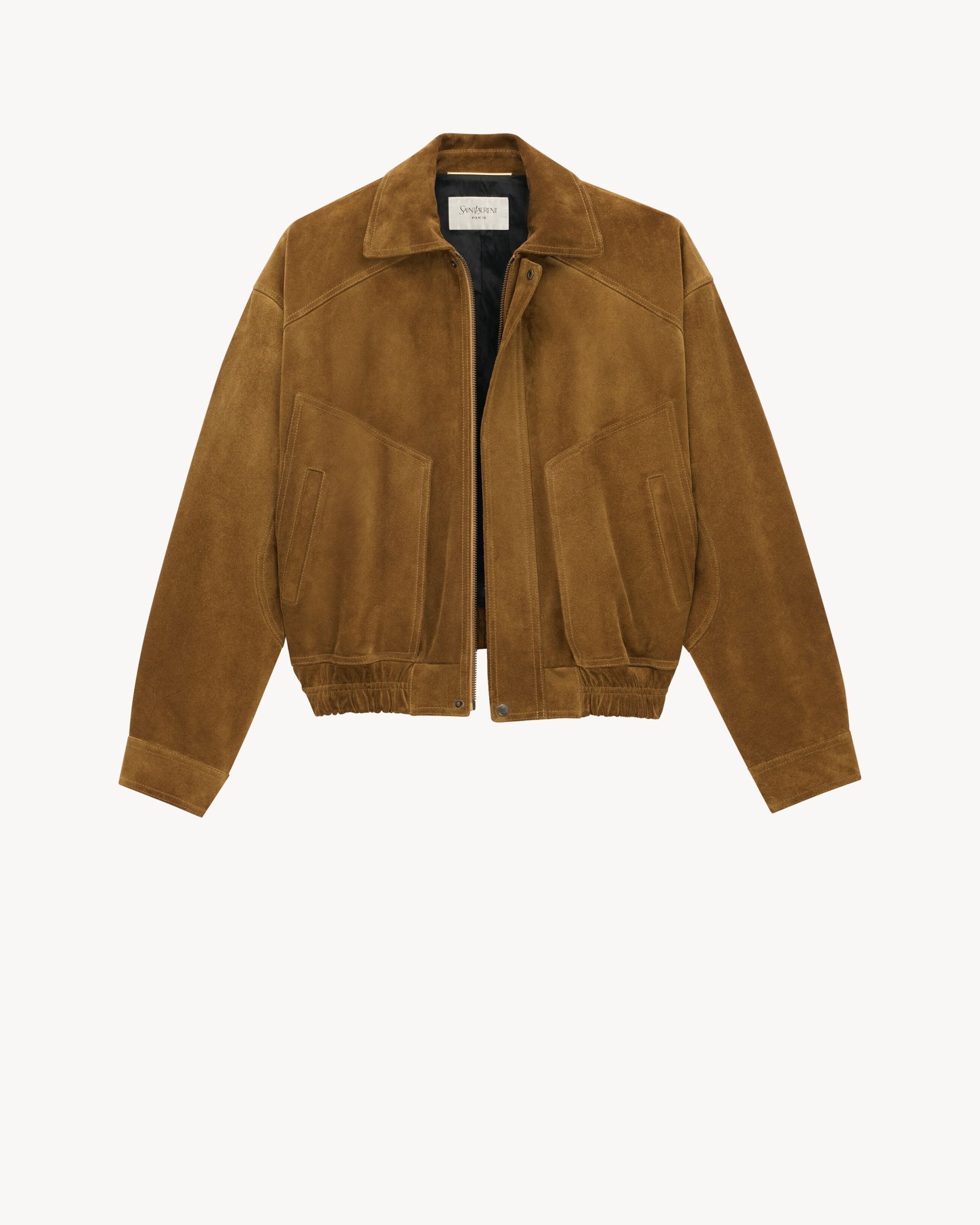 ysl, Suede Bomber Jacket
