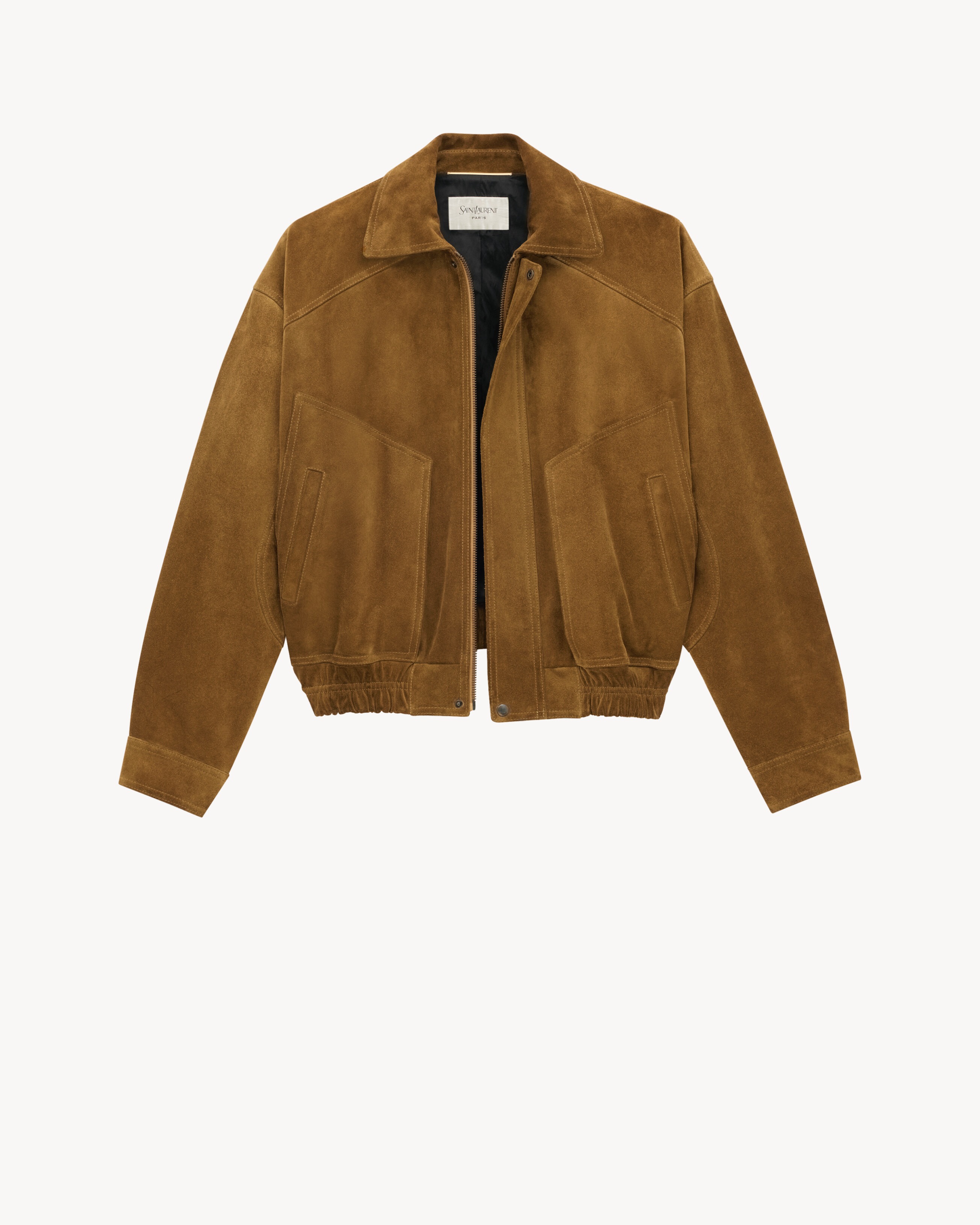 ysl, Suede Bomber Jacket