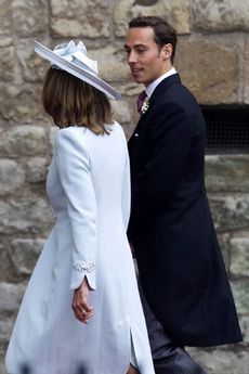 Carole Middleton and James MIddleton - Royal Wedding - Marie Claire