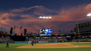A general view during the 92nd MLB All-Star Game presented by Mastercard at Dodger Stadium on July 19, 2022 in Los Angeles, California.