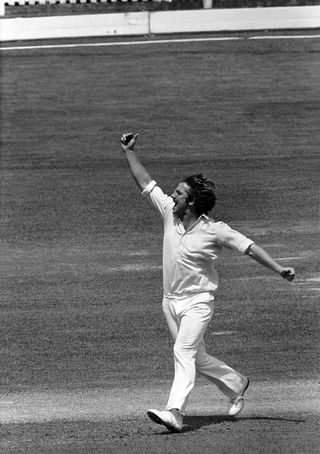 Ian Botham England's new star stole the show at Lords today when he finished with 8 wickets to his name. He became the first man to take 9 wickets and score a century in a test match. Ian Botham claims another victim. June 1978 78-3052-014