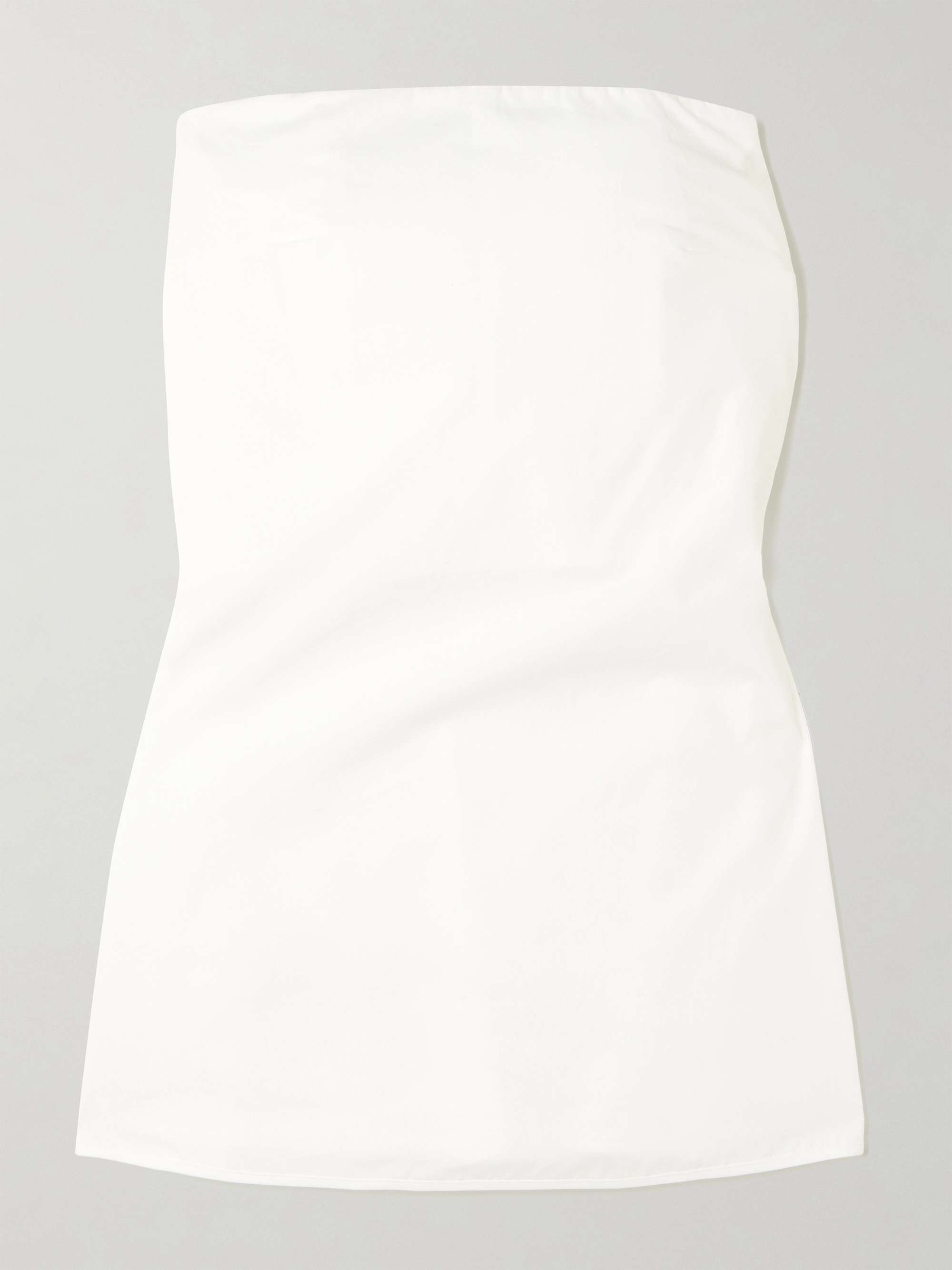 Peplum Cotton-Poplin Bustier Top