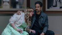 Garcia leaning on Luke on Criminal Minds: Evolution.