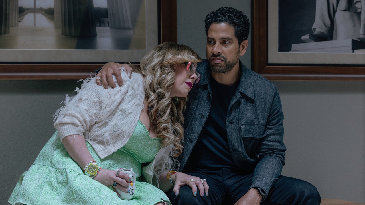 Garcia leaning on Luke on Criminal Minds: Evolution.