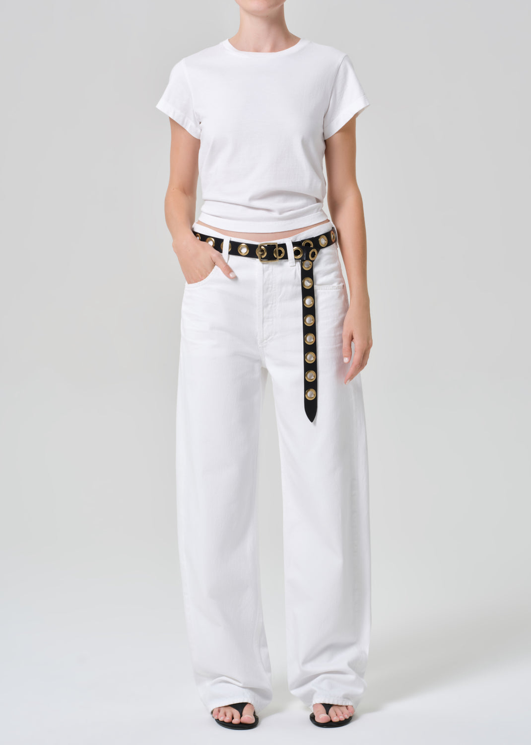 Ayla Baggy in Soft White - 23 / Soft White