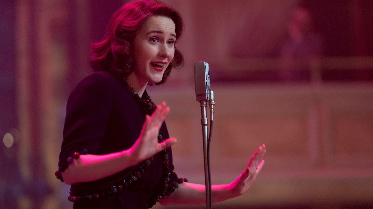 Rachel Brosnahan in The Marvelous Mrs. Maisel