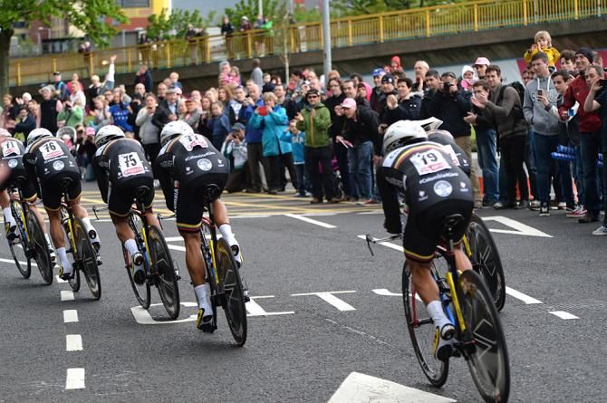 Colombia suffered in the TTT, losing a few riders on the way