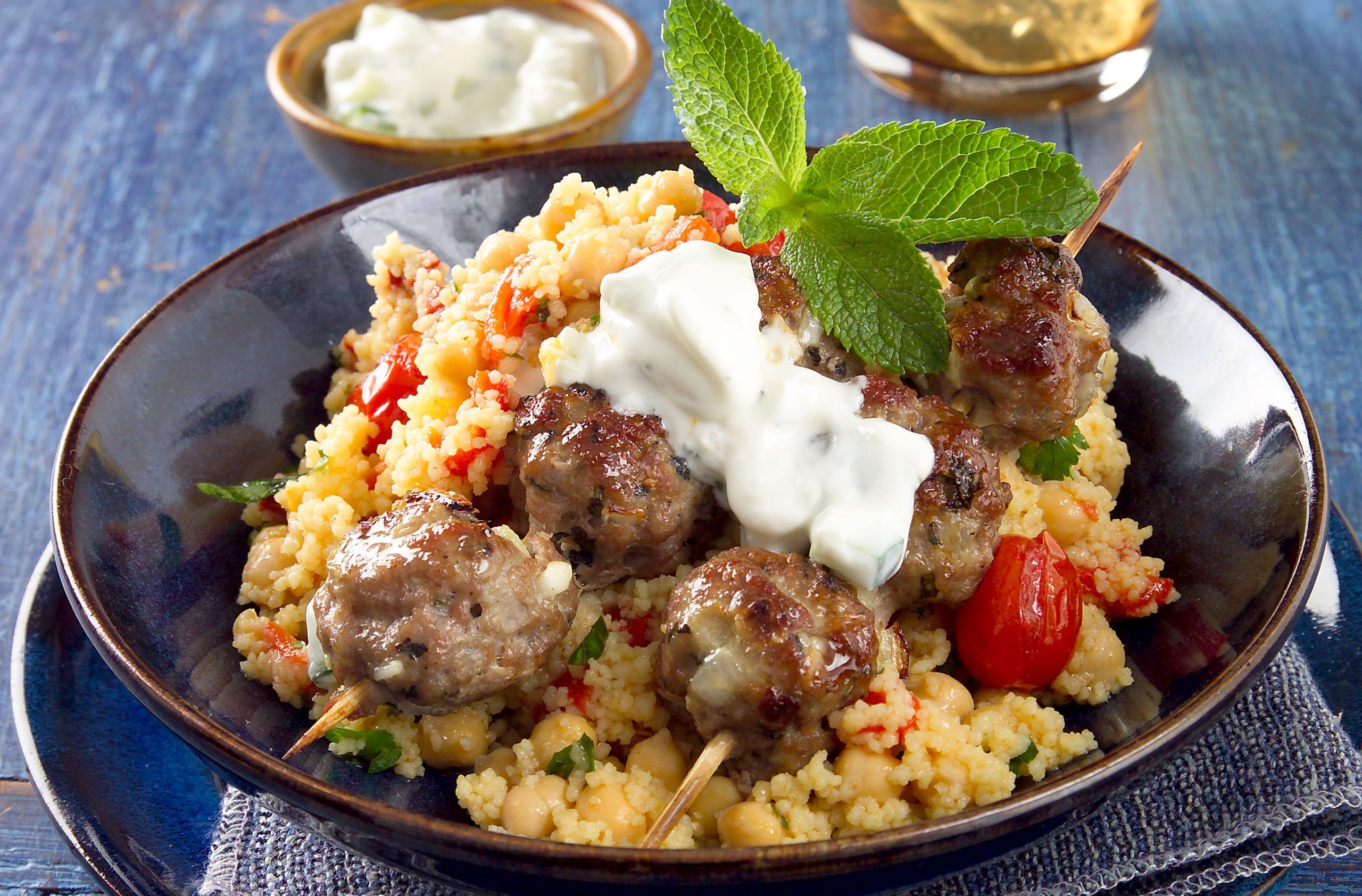Lamb and mint kofta kebabs recipe