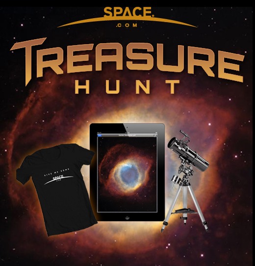 Enter SPACE.com&#039;s Treasure Hunt for a chance to win a telescope.