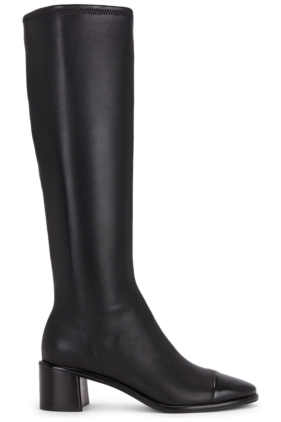 Cap Toe Knee High Boot