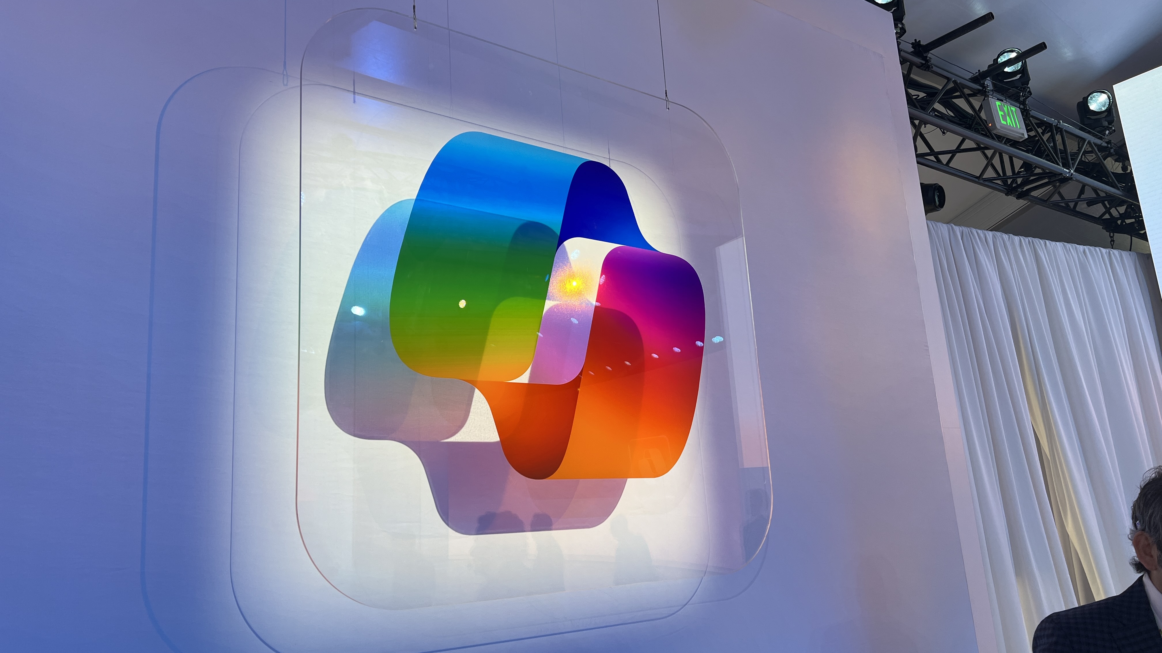 El logotipo del copiloto de Microsoft en el evento de prensa de Microsoft del 20 de mayo de 2024