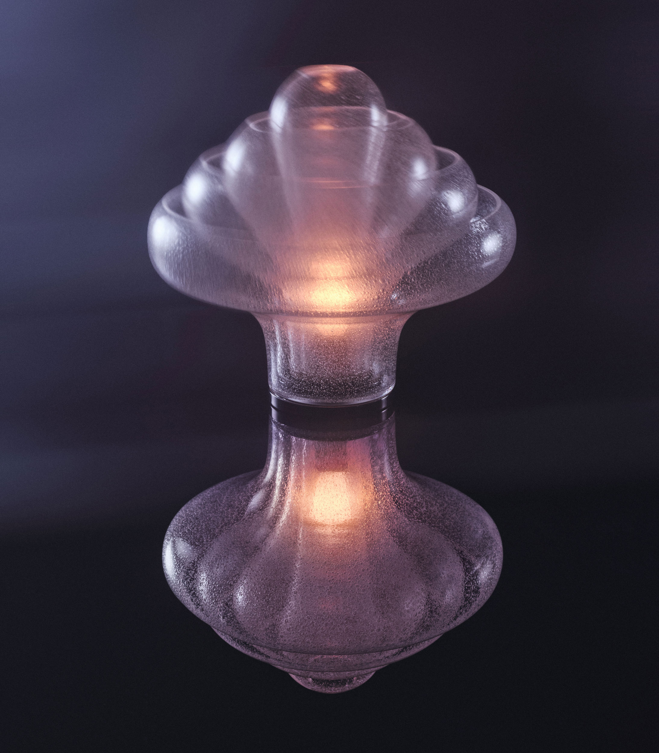 glass lamp by Carlo Nason reissued by Gubi