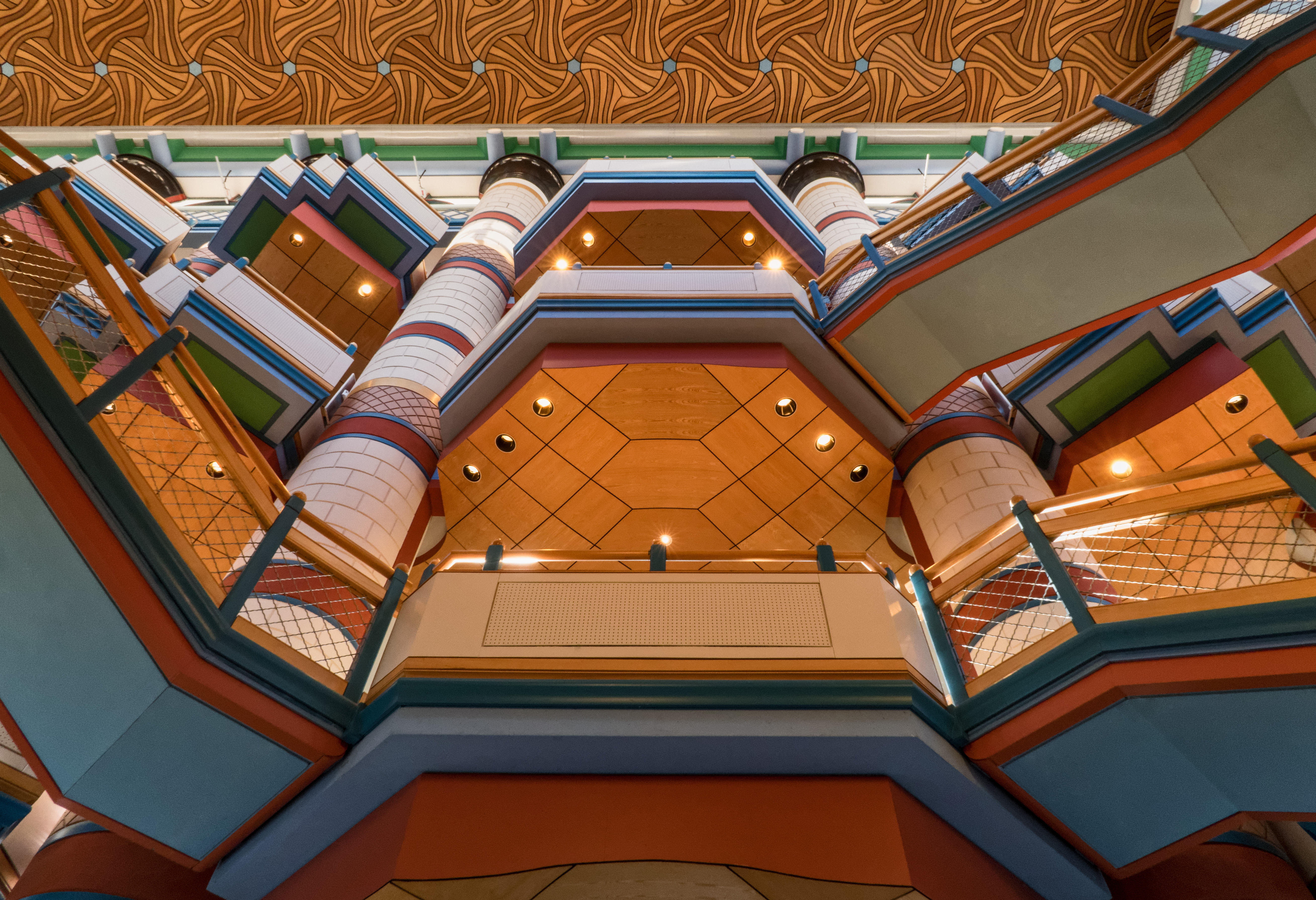 Architectural detail at the Judge Institute in Cambridge