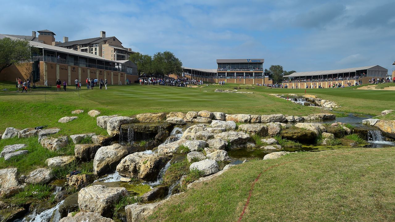 The 18th hole at TPC San Antonio