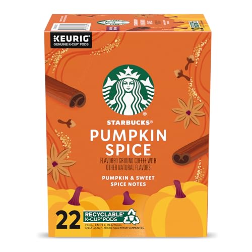 Starbucks Pumpkin Spice Flavored Ground Coffee (22 K-Cup Pods)