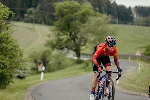 Tiffany Cromwell wears the special edition Canyon-SRAM kit