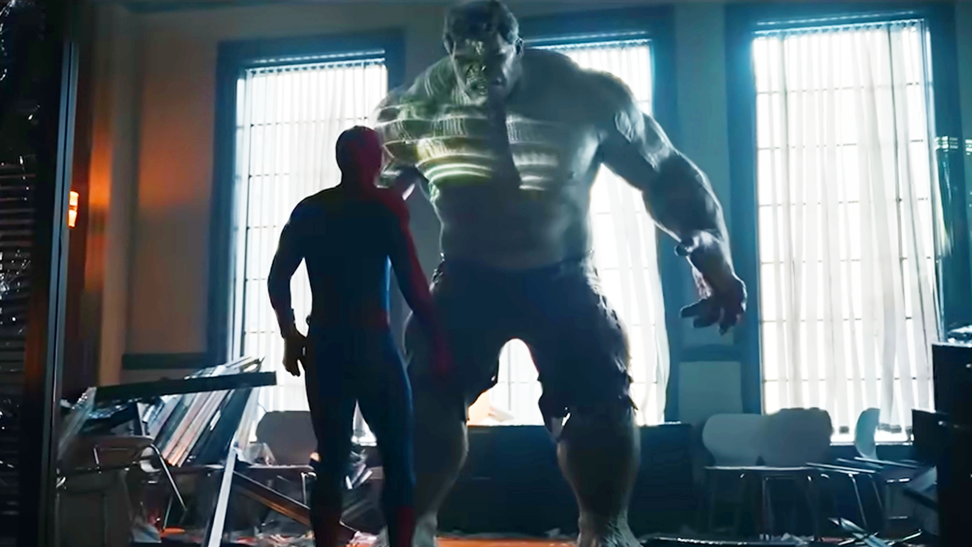 Tom Holland as Spider-Man and Mark Ruffalo as Hulk in the Spider-Man: Brand New Day trailer