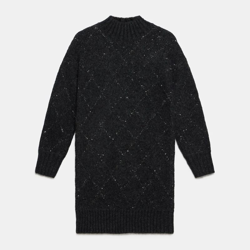 Mint Velvet mini embellished jumper dress