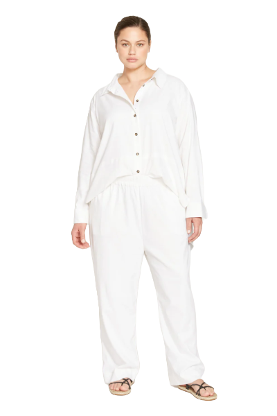 Universal Standard, Iris Linen Easy Pull-On Pants
