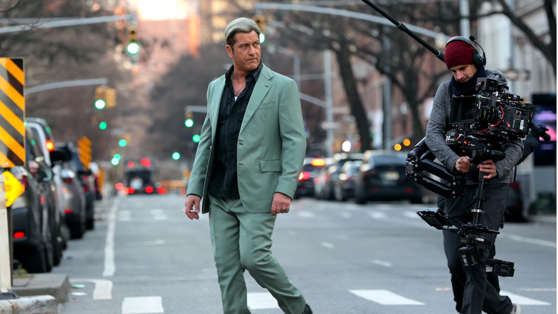 Does Gerard Butler Fall Into a Pool in His Next Movie? | Marie Claire