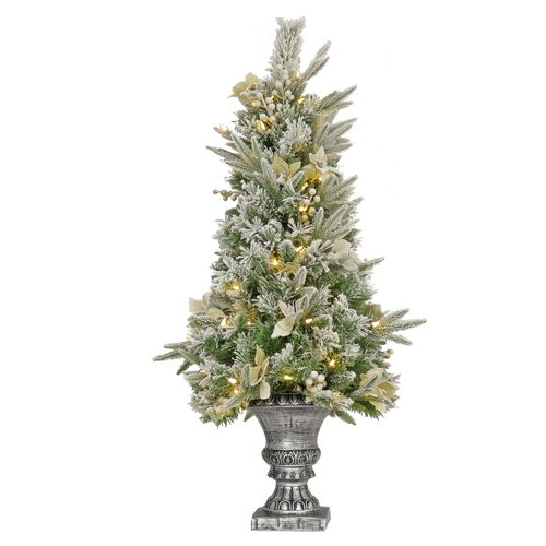 4 Ft. Pre-Lit Frosted Colonial Fir Tree