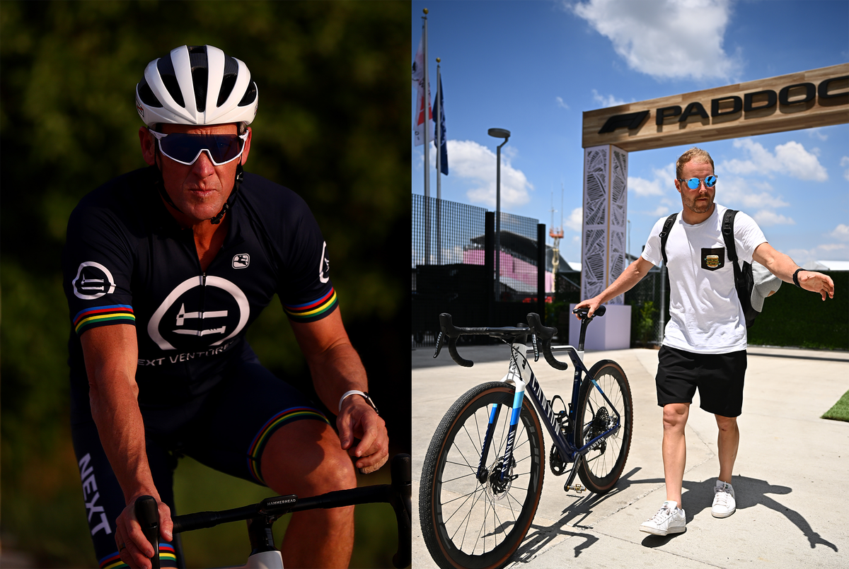 F1 star Valtteri Bottas spotted out riding with Lance Armstrong