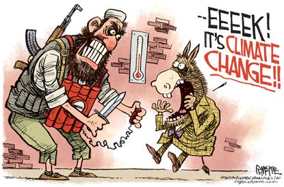 Editorial cartoon U.S. Terrorism Climate Change