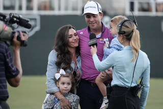Luke List and his family at the 2023 Sanderson Farms Championship