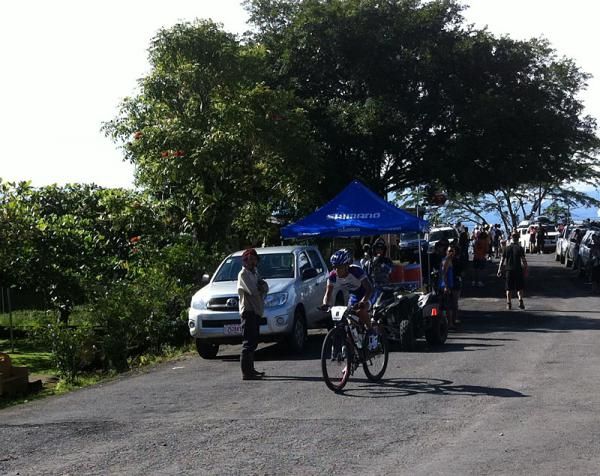 Moises Hernandez Araya (Grupo Orosi Siglo XXI/Specialized) went on the attack early and stayed away all day