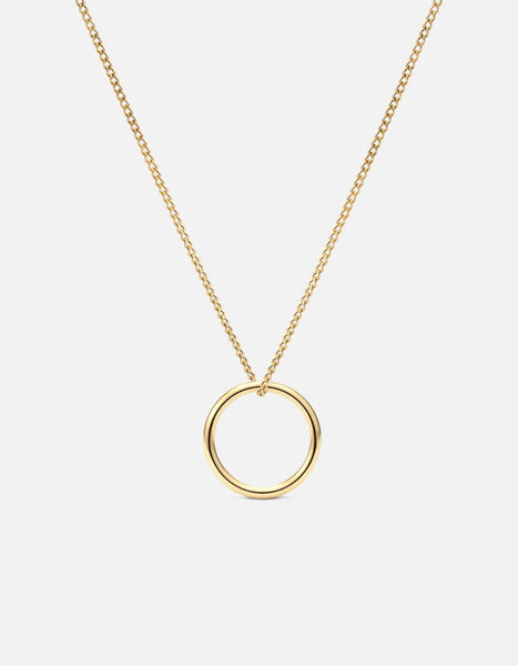 Carolyn Ring Pendant Necklace, Gold Vermeil