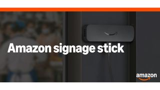 The Amazon Signage Stick logos. 