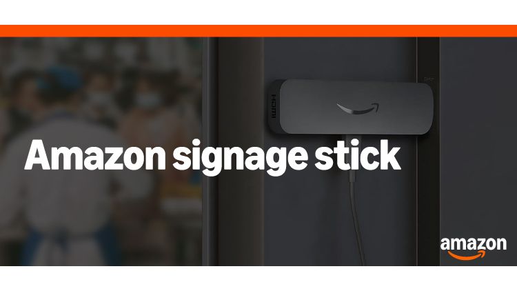 The Amazon Signage Stick logos. 