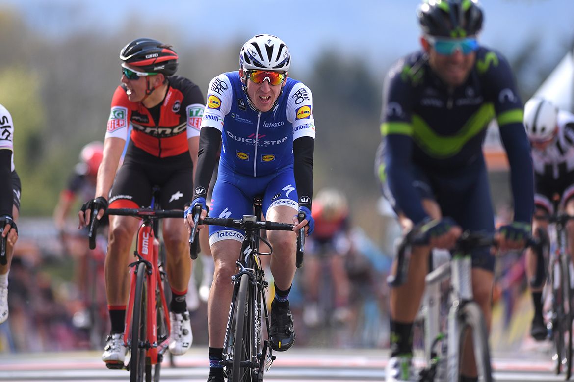 Dan Martin (Quick-Step Floors) trails in for second