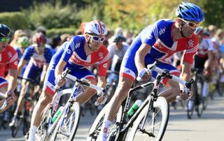 Millar (right) was a key factor in Cavendish's Road World Championship win