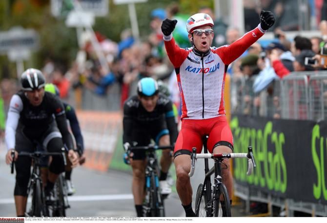 Alexander Kristoff (Team Katusha) takes the biggest win of his life