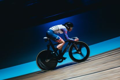 Katie Archibald at the UCI Track Champions League in Paris 2022