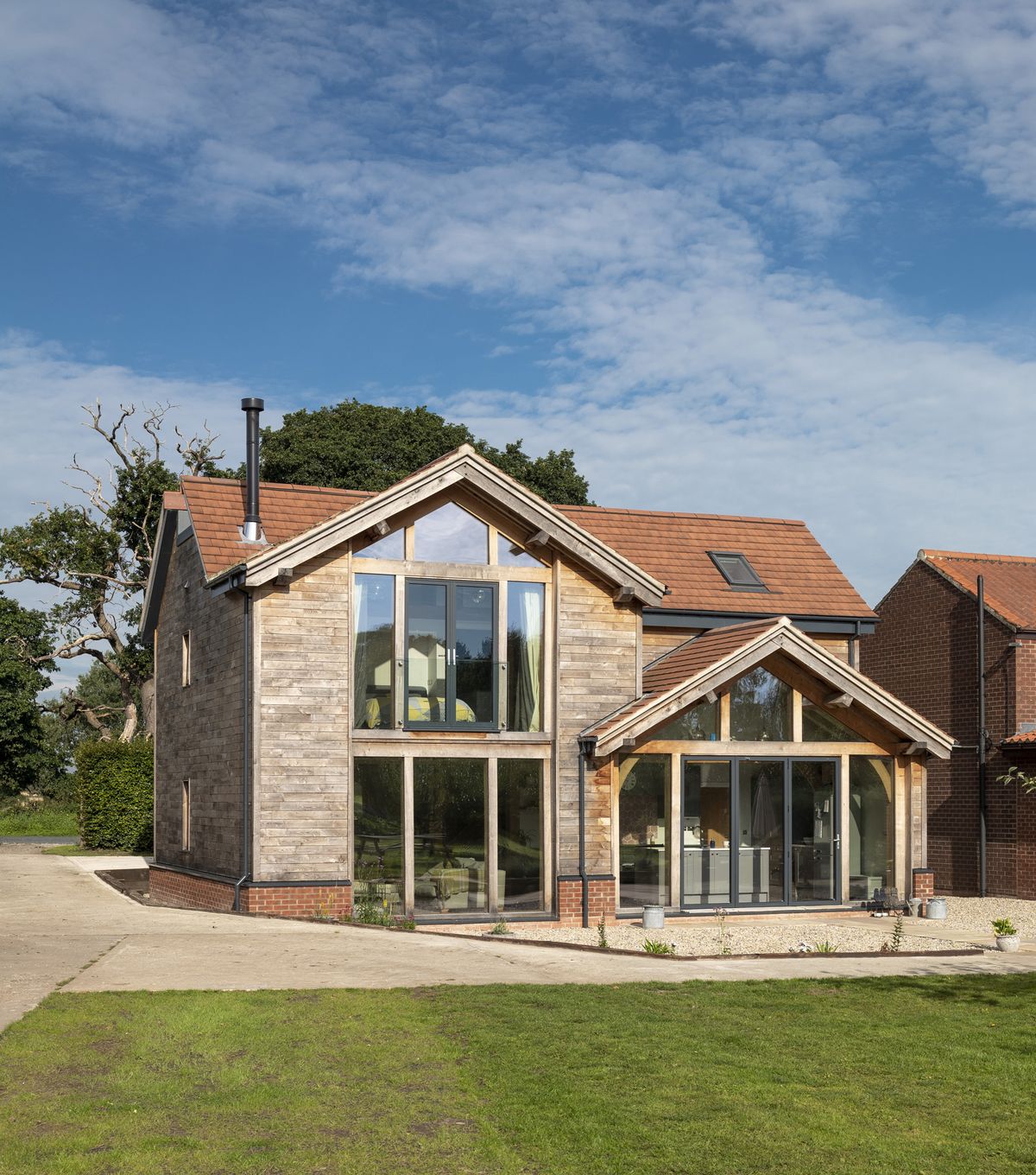 oak frame self build home