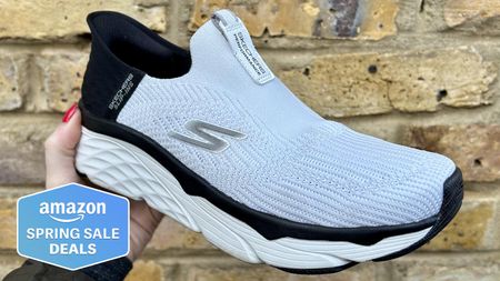 a photo of the skechers slip in shoes