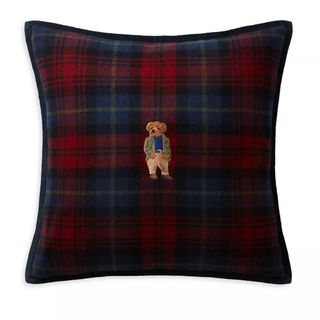 Ralph Lauren Tartan Bear Throw Pillow