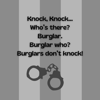 A joke about a burglar